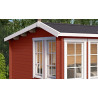 Abri de jardin en bois LASITA Balmoral 44– 19,35 m² – 44 mm – Rouge Suédois