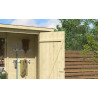 Abri de jardin en bois LASITA KENT 1.2 - 1.08m² (13mm)  finition NATURELLE