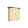 Abri de jardin en bois LASITA KENT 1.2 - 1.08m² (13mm)  finition NATURELLE
