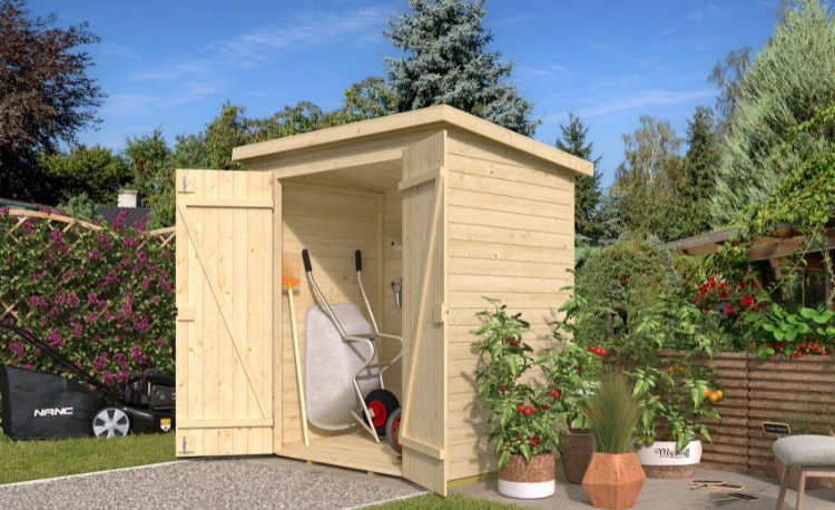 Abri de jardin en bois LASITA KENT 2.2 - 1.97m² (13mm)  finition NATURELLE