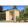 Abri de jardin en bois LASITA KENT 2.2 - 1.97m² (13mm)  finition NATURELLE