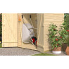 Abri de jardin en bois LASITA KENT 2.2 - 1.97m² (13mm)  finition NATURELLE
