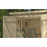Abri de jardin en bois LASITA KENT 3.2 - 2.89m² (13mm)  finition NATURELLE