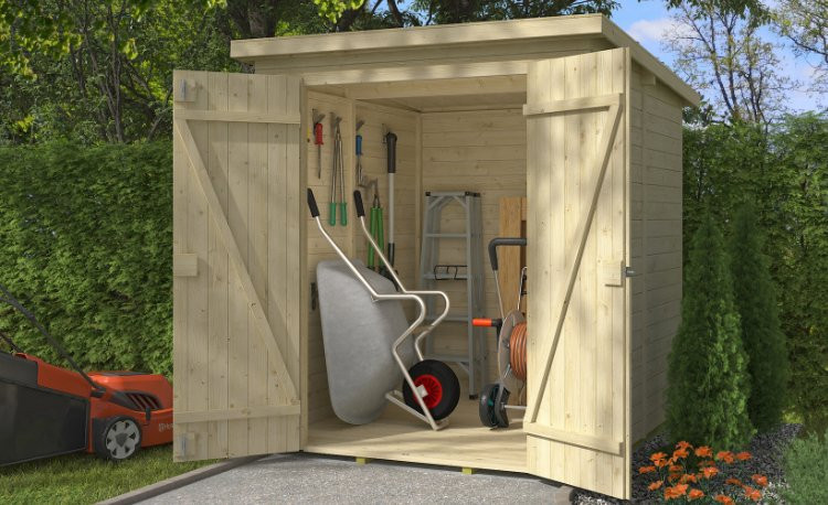 Abri de jardin en bois LASITA KENT 3.2 - 2.89m² (13mm)  finition NATURELLE