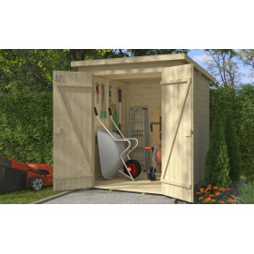 Abri de jardin en bois LASITA KENT 3.2 - 2.89m² (13mm)  finition NATURELLE