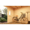 Abri de jardin en bois LASITA FELIX 1,5 - 4.75m² (28mm) - GRIS ANTHRACITE