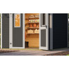 Abri de jardin en bois LASITA FELIX 1,5 - 4.75m² (28mm) - GRIS ANTHRACITE