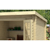 Abri de jardin en bois LASITA INDI 230 - 5,04m² (28mm)  finition NATURELLE