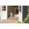 Abri de jardin en bois LASITA INDI 230 - 5,04m² (28mm) - GRIS ANTHRACITE