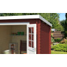 Abri de jardin en bois LASITA INDI 230 - 5,04m² (28mm) - ROUGE SUEDOIS