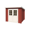 Abri de jardin en bois LASITA INDI 230 - 5,04m² (28mm) - ROUGE SUEDOIS