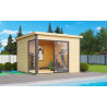 Abri de jardin en bois LASITA Domeo 1 – 8,48 m² – 44 mm – Finition Naturelle