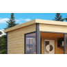 Abri de jardin en bois LASITA Domeo 1 – 8,48 m² – 44 mm – Finition Naturelle