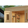 Abri de jardin en bois LASITA FELIX 3 - 8,67 m² (28 mm) Finition NATURELLE