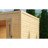 Abri de jardin en bois LASITA FELIX 3 - 8,67 m² (28 mm) Finition NATURELLE