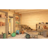 Abri de jardin en bois LASITA FELIX 3 - 8.67m² (28mm) - GRIS ANTHRACITE
