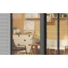 Abri de jardin en bois LASITA Domeo 2 – 14,30 m² – 44 mm – Gris Clair