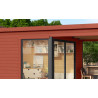 Abri de jardin en bois LASITA Domeo 2 – 14,30 m² – 44 mm – Rouge Suédois