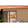 Abri de jardin en bois LASITA Domeo 3 – 15,67 m² – 44 mm – Finition Naturelle