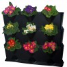 Jardinière murale en polypropylène Mini-Garden 64,6 x 19 x 57 cm noir