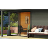 Abri de jardin en bois LASITA Domeo 3 Loggia – 22,80 m² – 44 mm – Gris Vert