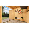 Abri de jardin en bois LASITA FYNN 1 - 3.78 m²  (28mm) - GRIS ANTHRACITE