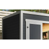 Abri de jardin en bois LASITA FYNN 1 - 3.78 m²  (28mm) - GRIS ANTHRACITE