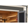 Abri de jardin en bois LASITA FYNN 1,5 - 4.75m²  (28 mm) - GRIS ANTHRACITE.