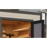 Abri de jardin en bois LASITA FYNN 1,5 - 4.75m²  (28 mm) - GRIS CLAIR.