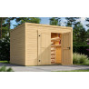 Abri de jardin en bois LASITA FYNN 3 - 8,67 m² (28 mm) Finition NATURELLE