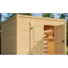 Abri de jardin en bois LASITA FYNN 3 - 8,67 m² (28 mm) Finition NATURELLE