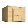 Abri de jardin en bois LASITA FYNN 3 - 8,67 m² (28 mm) Finition NATURELLE