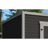 Abri de jardin en bois LASITA FYNN 3 - 8,67 m² (28 mm) GRIS ANTRACITE