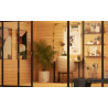 Abri de jardin en bois LASITA Domeo 4 Loggia – 22,38 m² – 44 mm – Finition Naturelle