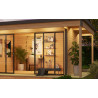 Abri de jardin en bois LASITA Domeo 4 Loggia – 22,38 m² – 44 mm – Finition Naturelle