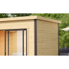Abri de jardin en bois LASITA Domeo 6 – 17,90 m² – 44 mm – Finition Naturelle