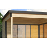 Abri de jardin en bois LASITA Domeo 6 Loggia – 23,82 m² – 44 mm – Finition Naturelle
