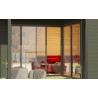 Abri de jardin en bois LASITA Domeo 6 Loggia – 23,82 m² – 44 mm – Gris Vert