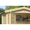 Abri de jardin en bois LASITA INGO 175 - 3.80m² (28mm)  finition NATURELLE