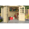 Abri de jardin en bois LASITA INGO 175 - 3.80m² (28mm)  finition NATURELLE