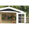 Abri de jardin en bois LASITA INGO 175 - 3.80m² (28mm)  GRIS ANTHRACTITE