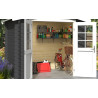 Abri de jardin en bois LASITA INGO 175 - 3.80m² (28mm)  GRIS ANTHRACTITE