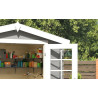 Abri de jardin en bois LASITA INGO 175 - 3.80m² (28mm)  GRIS CLAIR