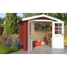 Abri de jardin en bois LASITA INGO 175 - 3.80m² (28mm)  ROUGE SUEDOIS