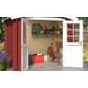 Abri de jardin en bois LASITA INGO 175 - 3.80m² (28mm)  ROUGE SUEDOIS