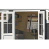 Abri de jardin en bois LASITA BOSTON - 13.59m² (28mm)  GRIS ANTHRACITE