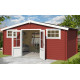 Abri de jardin en bois LASITA BOSTON - 13.59m² (28mm)  ROUGE SUEDOIS