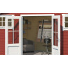 Abri de jardin en bois LASITA BOSTON - 13.59m² (28mm)  ROUGE SUEDOIS