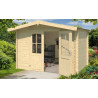 Abri de jardin en bois LASITA BALTIMORE - 6.43m² (28mm)  finition NATURELLE