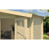 Abri de jardin en bois LASITA BALTIMORE - 6.43m² (28mm)  finition NATURELLE